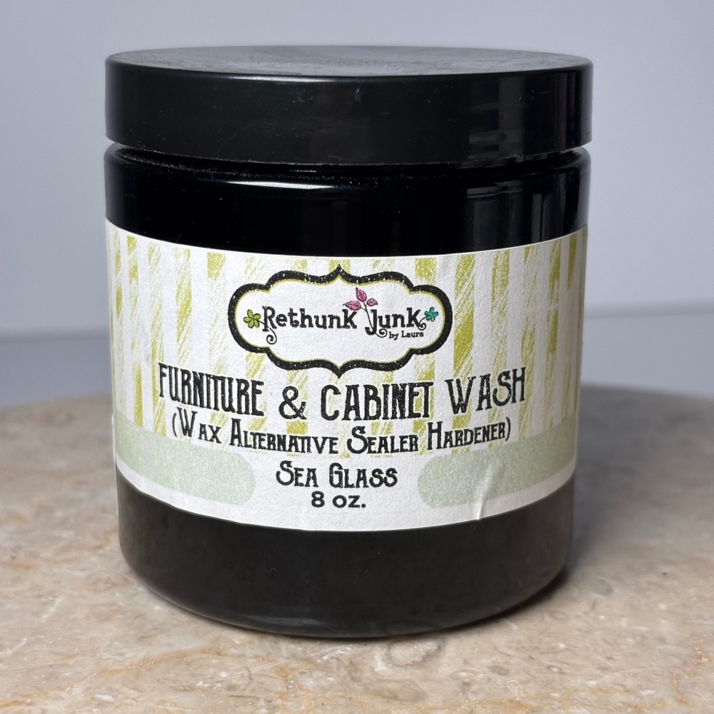 Rethink Junk by Laura Furniture & Cabinet Wash 8 fl‎ oz SEA GLASS